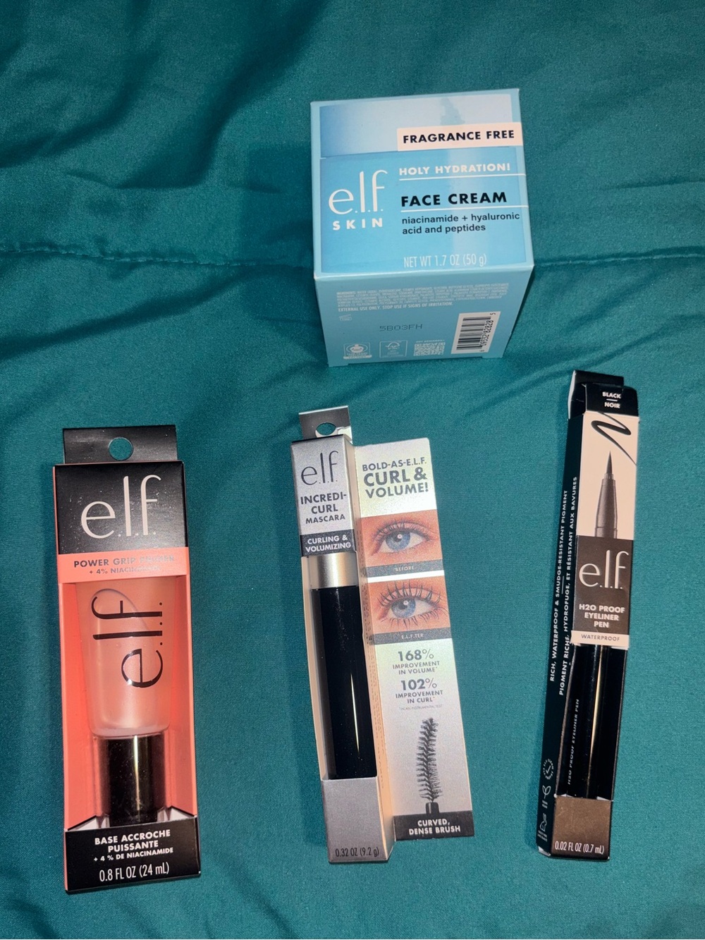 e.l.f. Skin Face Cream + Mascara, Eyeliner & Primer